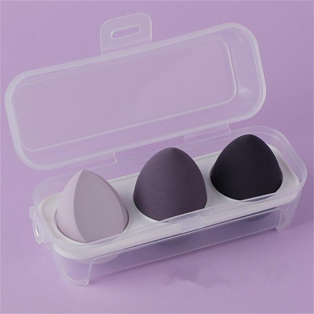 BEAUTY BLENDERS 3/4pcs Makeup Sponge Blender Beauty Egg Cosmetic Puff Foundation Sponges Powder Puffs Women Make Up Accessories Beauty Tools