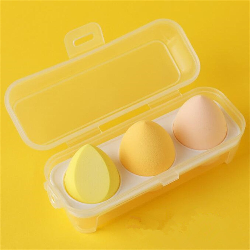 BEAUTY BLENDERS 3/4pcs Makeup Sponge Blender Beauty Egg Cosmetic Puff Foundation Sponges Powder Puffs Women Make Up Accessories Beauty Tools