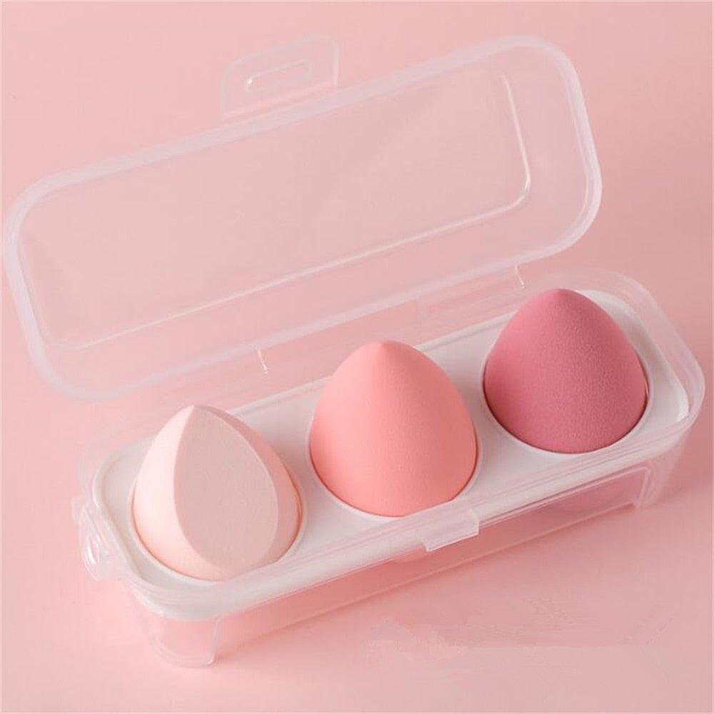 BEAUTY BLENDERS 3/4pcs Makeup Sponge Blender Beauty Egg Cosmetic Puff Foundation Sponges Powder Puffs Women Make Up Accessories Beauty Tools