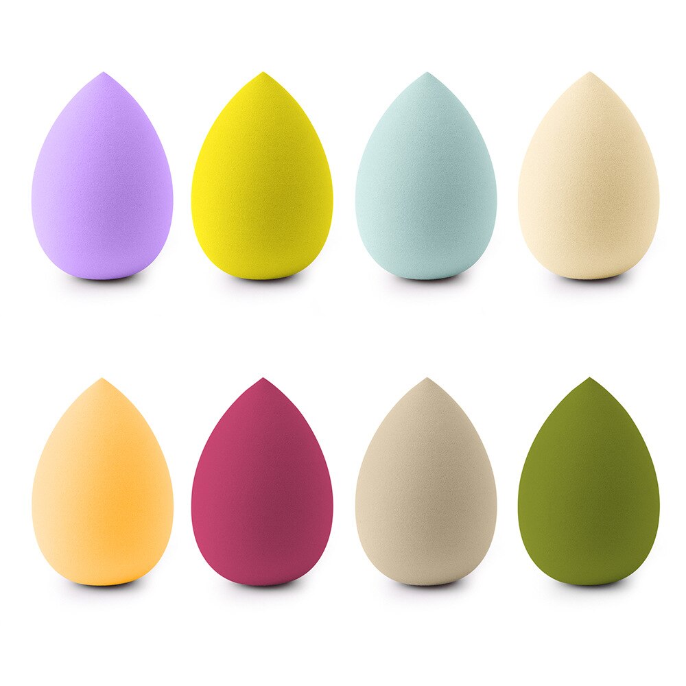 BEAUTY BLENDERS 7 PCS Cosmetic Egg Smear Proof Makeup Super Soft Puff Set Pear Shaped Tools Sponge Wet and Dry Dual Use Become Bigger When Expo