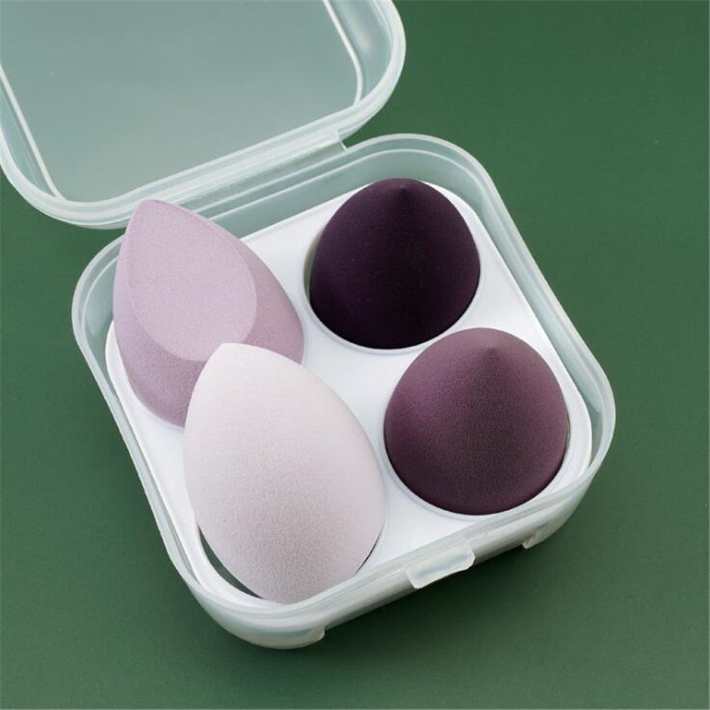 BEAUTY BLENDERS 3/4pcs Makeup Sponge Blender Beauty Egg Cosmetic Puff Foundation Sponges Powder Puffs Women Make Up Accessories Beauty Tools