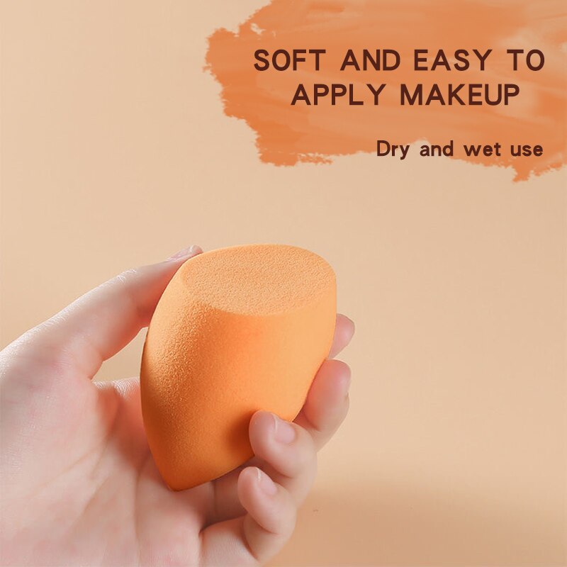 BEAUTY BLENDERS 7 PCS Cosmetic Egg Smear Proof Makeup Super Soft Puff Set Pear Shaped Tools Sponge Wet and Dry Dual Use Become Bigger When Expo