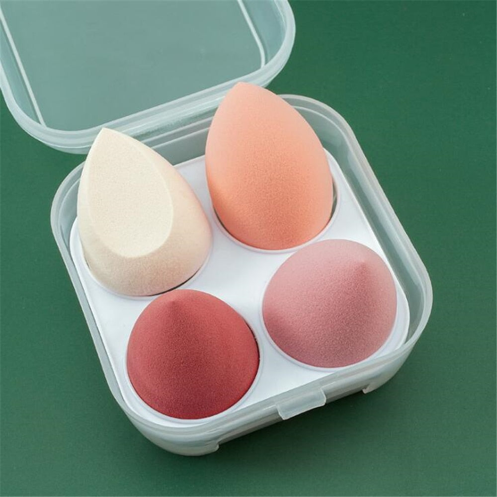 BEAUTY BLENDERS 3/4pcs Makeup Sponge Blender Beauty Egg Cosmetic Puff Foundation Sponges Powder Puffs Women Make Up Accessories Beauty Tools