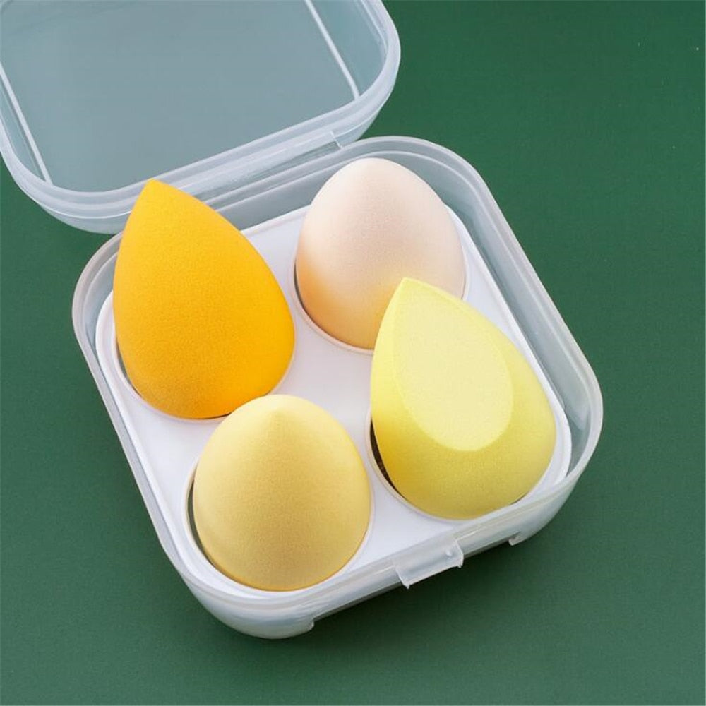 BEAUTY BLENDERS 3/4pcs Makeup Sponge Blender Beauty Egg Cosmetic Puff Foundation Sponges Powder Puffs Women Make Up Accessories Beauty Tools
