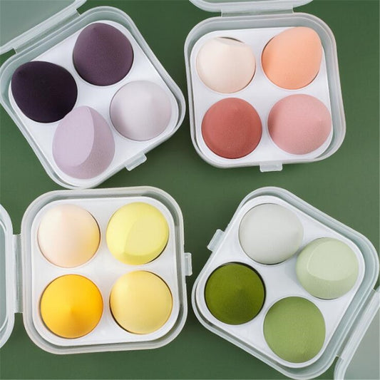 BEAUTY BLENDERS 3/4pcs Makeup Sponge Blender Beauty Egg Cosmetic Puff Foundation Sponges Powder Puffs Women Make Up Accessories Beauty Tools